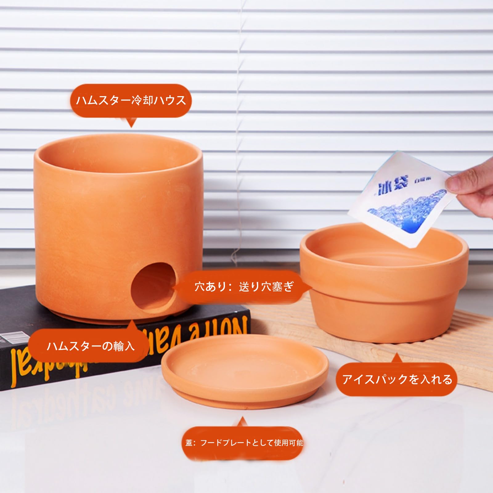 Amazon.co.jp: ハムスター ハウス 素焼き 陶器 大きい 巣箱 底なし